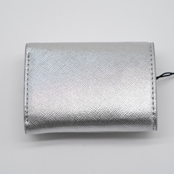 Marc Jacobs mini The Utility Snapshot Wallet Trifold Silver - Picture 3 of 6
